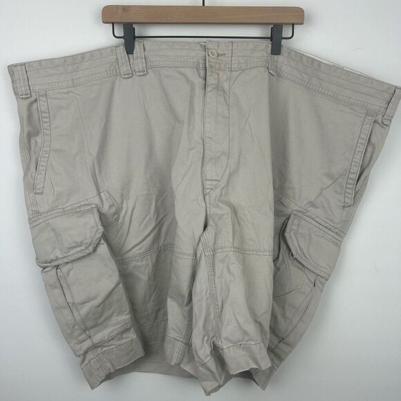 Polo Ralph Lauren Classic Chino Cargo Shorts Men's Size 56B Big Khaki Tan gorpec - Picture 1 of 12